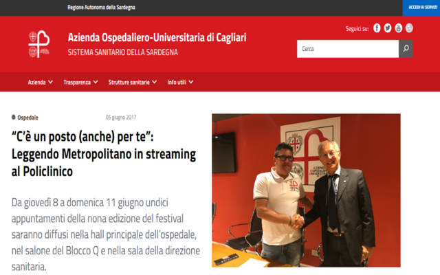 Il nuovo sito dell'Aou di Cagliari