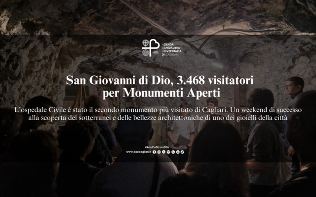 San Giovanni di Dio, 3.468 visitatori per Monumenti Aperti