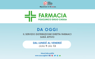 Orari farmacia dal 14 settembre 2020