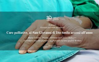 Cure palliative, al San Giovanni di Dio 6mila accessi all’anno