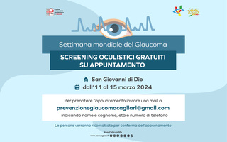 Screening gratuiti del glaucoma all’Oculistica del San Giovanni di Dio