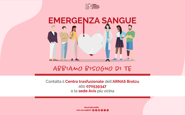 Emergenza sangue in Sardegna