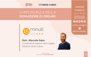 L’importanza della donazione di organi, se ne parla martedì con i consigli dell’esperto nella puntata di “15 minuti con…”