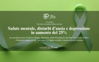 Salute mentale, disturbi d’ansia e depressione in aumento del 25%