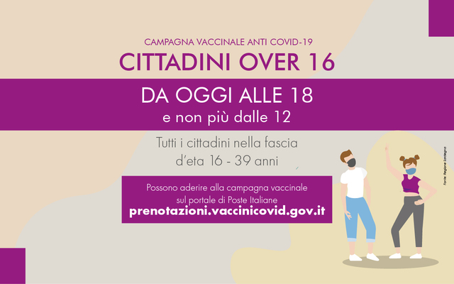 Vaccini anti Covid-19 over 16