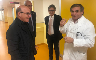 L'assessore della Sanità Mario Nieddu visita il Pronto Soccorso del Policlinico