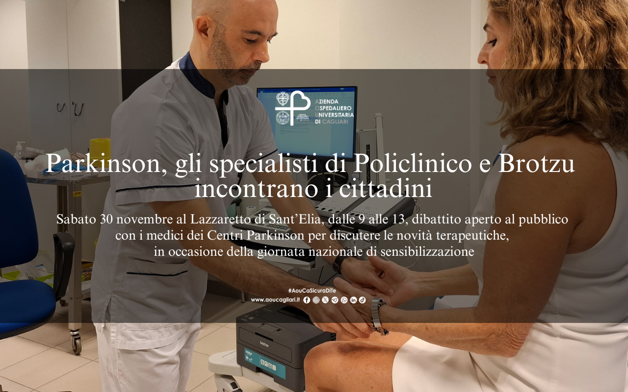 Parkinson, gli specialisti di Policlinico e Brotzu incontrano i cittadini