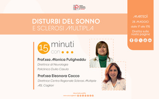 Disturbi del sonno e sclerosi multipla a “15 minuti con…”