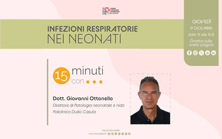 Infezioni respiratorie nei neonati, se ne parla giovedì con l’esperto nella puntata di “15 minuti con…”