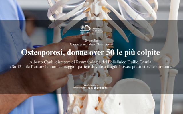 Osteoporosi, donne over 50 le più colpite