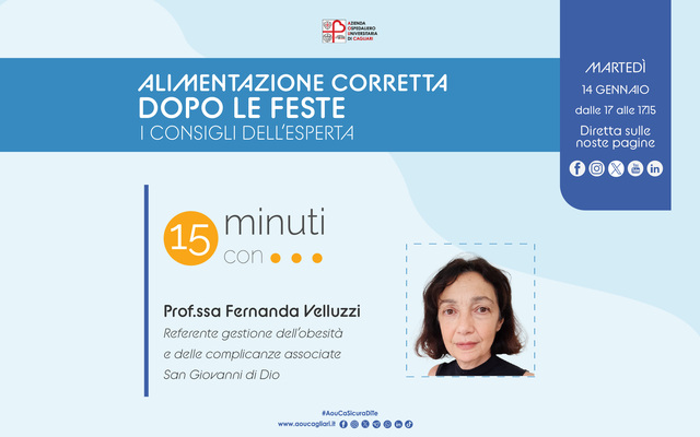 Alimentazione corretta dopo le feste a “15 minuti con…”