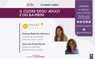 Il cuore degli adulti e dei bambini, se ne parla martedì con i consigli delle esperte nella doppia puntata di “15 minuti con…”