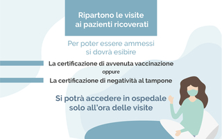 Riaprono le visite ai ricoverati